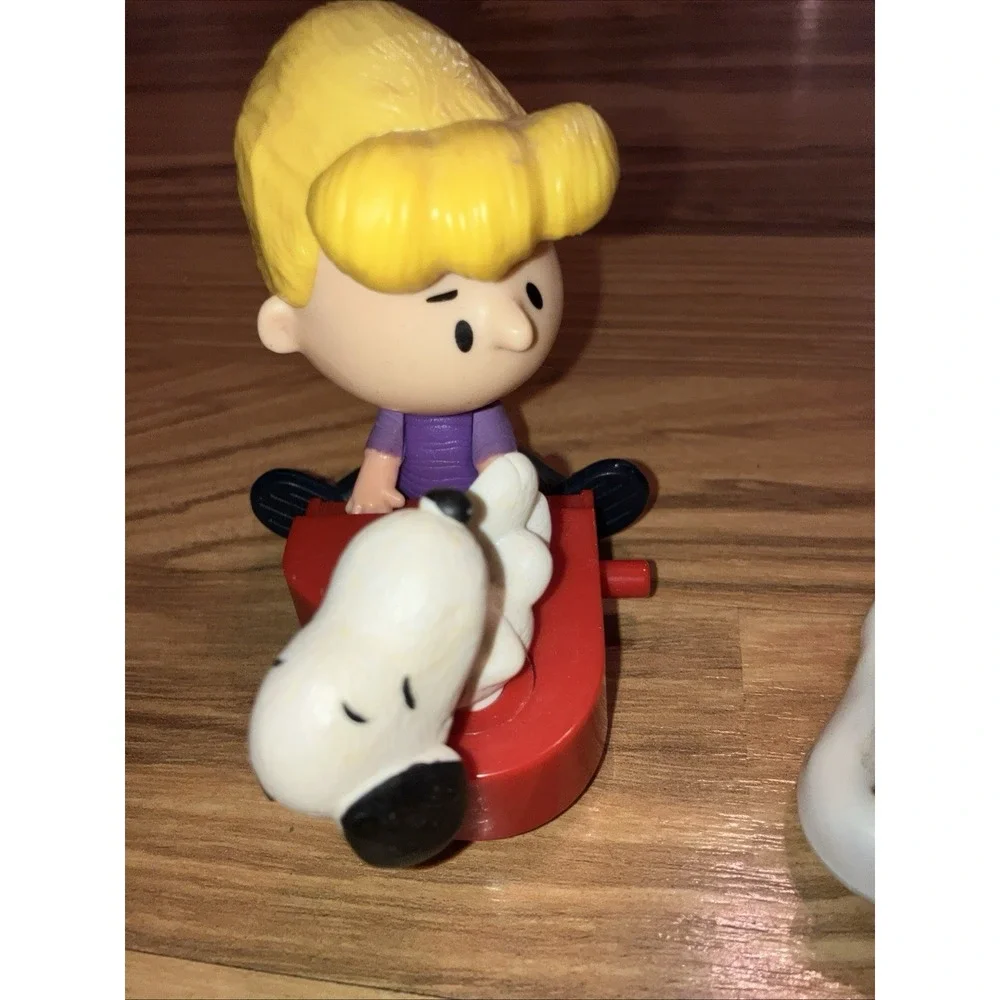 2015+ McDonald's Happy Meal Toys Peanuts Gang Charlie Brown Snoopy Linus 6pc Lot